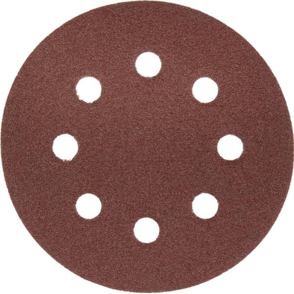 Круг 125 мм Р 120 шлифовальный на липкой основе с отверстиями ЗУБР "МАСТЕР" 35562-125-120
