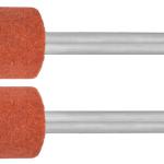 Цилиндр ЗУБР абразивный шлифовальный на шпильке, P120, d 9,5x12,7х3,2 мм, L 45мм, 2шт 35911
