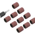 Бандаж наждачный и барабан наждачный, набор 10+1 шт. 36914